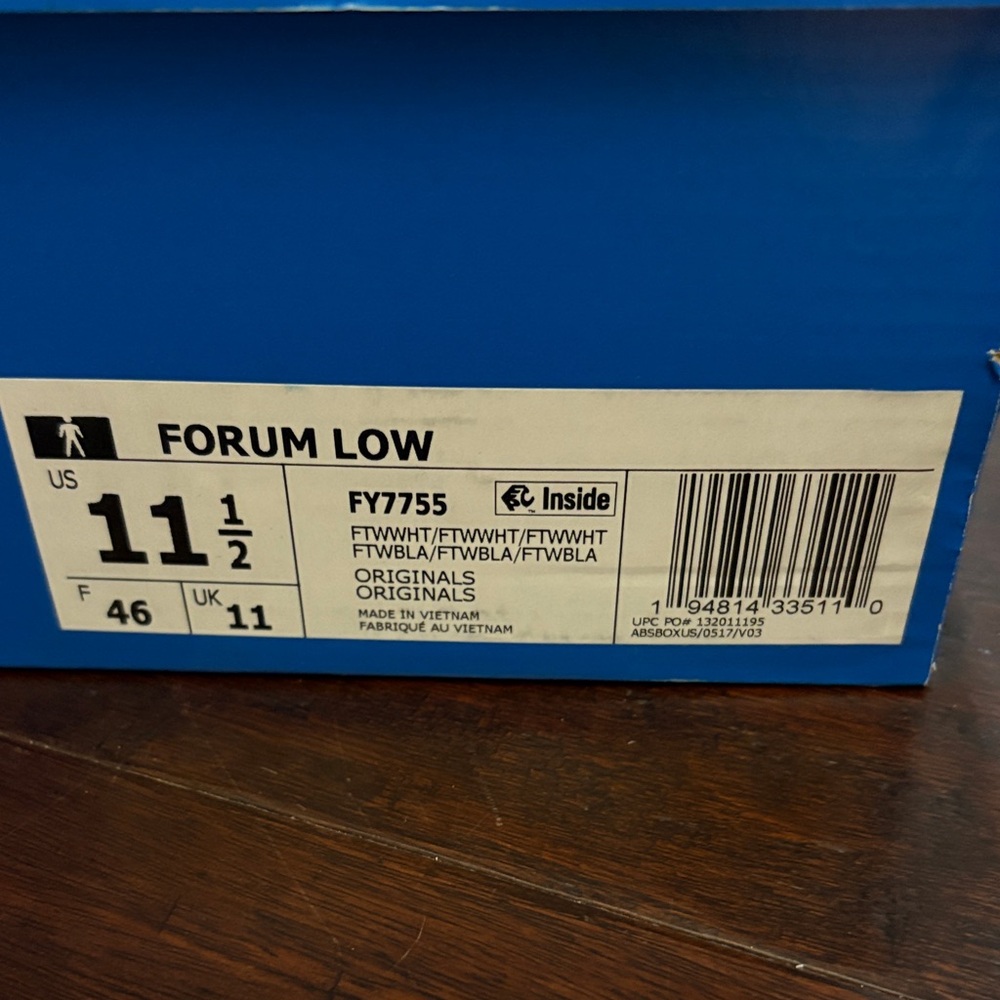 Adidas Forum Low sneakers. SZ 11.5 - Picture 2 of 3
